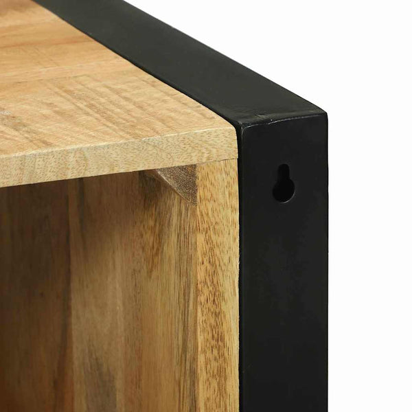 Badezimmermöbel Set Braun Massivholz 4-teilig