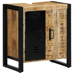 Badezimmermöbel Set Braun Massivholz 4-teilig