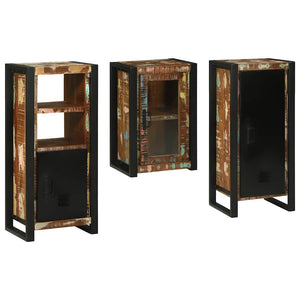 Badezimmermöbel Set mit Regal Altholz 3-teilig
