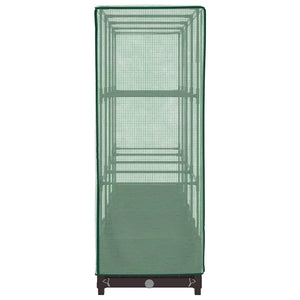 Hochbeet mit Gewächshaus Rattan-Optik 160cm