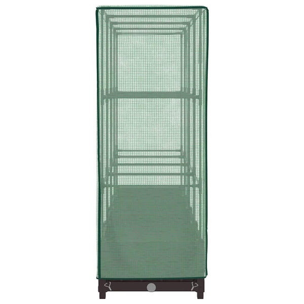 Hochbeet mit Gewächshaus Rattan-Optik 160cm