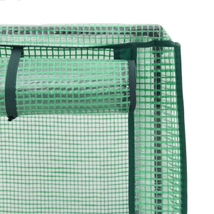 Hochbeet mit Gewächshaus Rattan-Optik 80x40x140cm