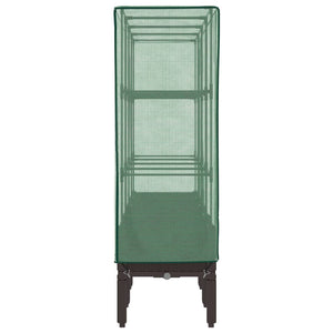 Hochbeet mit Gewächshaus Rattan-Optik 160cm