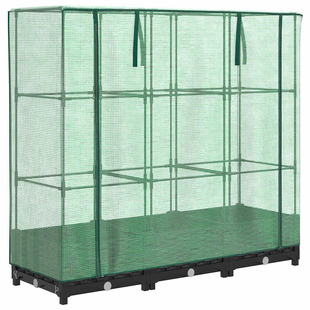 Hochbeet mit Gewächshaus Rattan 120cm