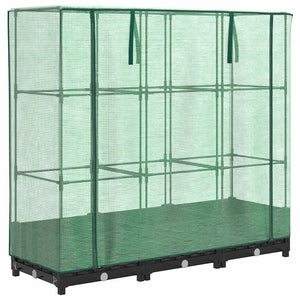 Hochbeet mit Gewächshaus Rattan 120cm