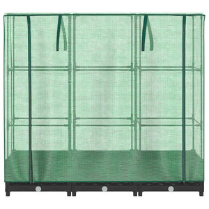 Hochbeet mit Gewächshaus Rattan 120cm