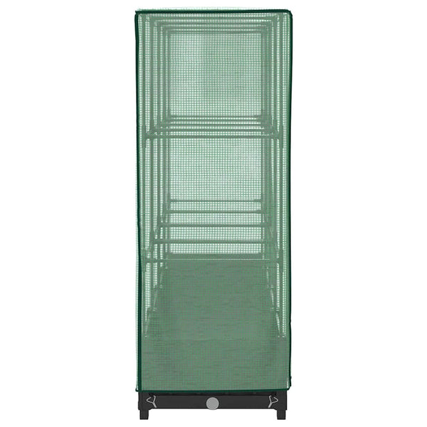 Hochbeet mit Gewächshaus Rattanoptik 160 cm