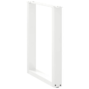 U-Form Tischbeine, 3er Set, Weiß, 70x72 cm