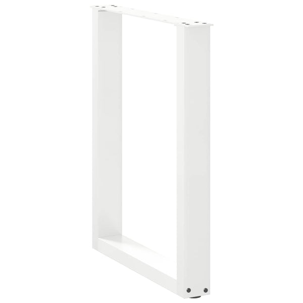 U-Form Tischbeine, 3er Set, Weiß, 70x72 cm