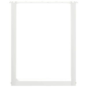 U-Form Tischbeine, 3er Set, Weiß, 70x72 cm