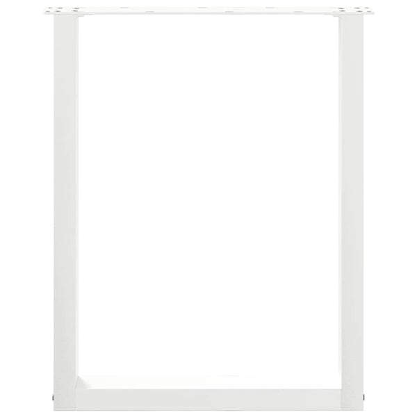 U-Form Tischbeine, 3er Set, Weiß, 70x72 cm