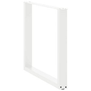 U-Form Tischbeine, 3er Set, Stahl Weiß
