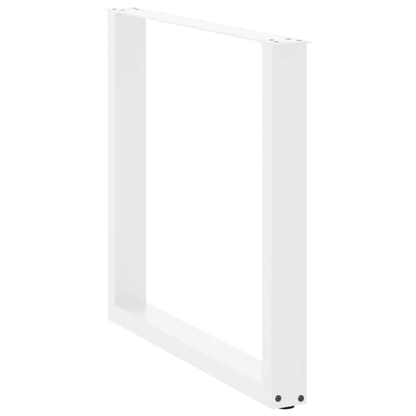 U-Form Tischbeine, 3er Set, Stahl Weiß