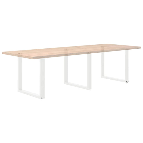U-Form Tischbeine, 3er Set, Stahl Weiß