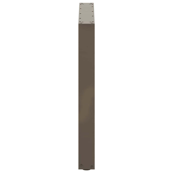 U-Form Tischbeine, 3er Set, Stahl Natur, 90cm