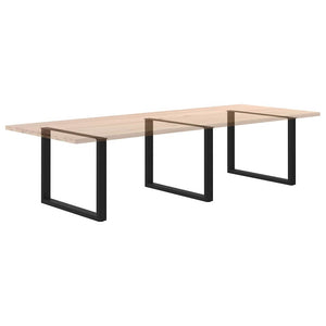 U-Form Tischbeine Schwarz, 3er Set