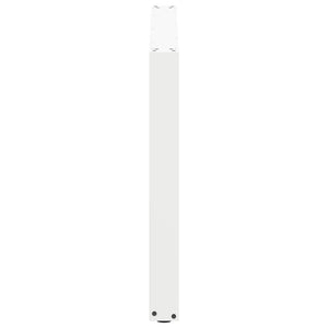 U-Form Tischbeine, 3er Set, Weiß, 100cm Stahl