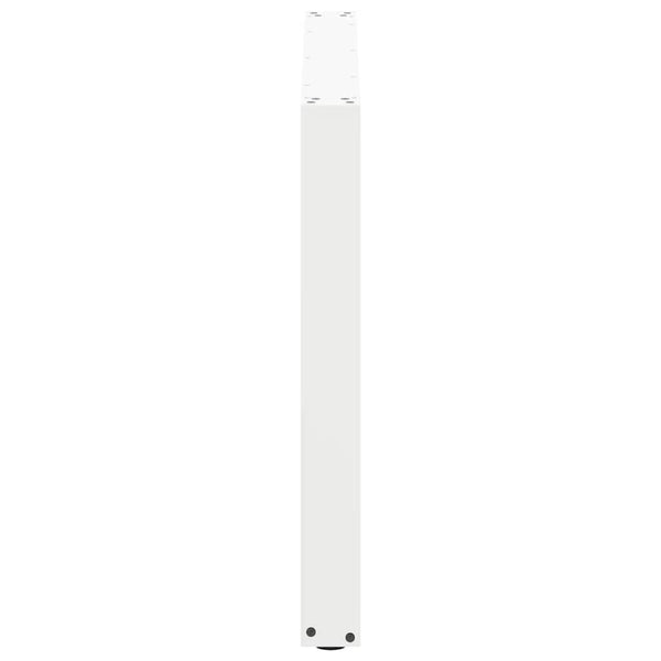U-Form Tischbeine, 3er Set, Weiß, 100cm Stahl