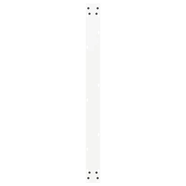 U-Form Tischbeine, 3er Set, Weiß, 100cm Stahl