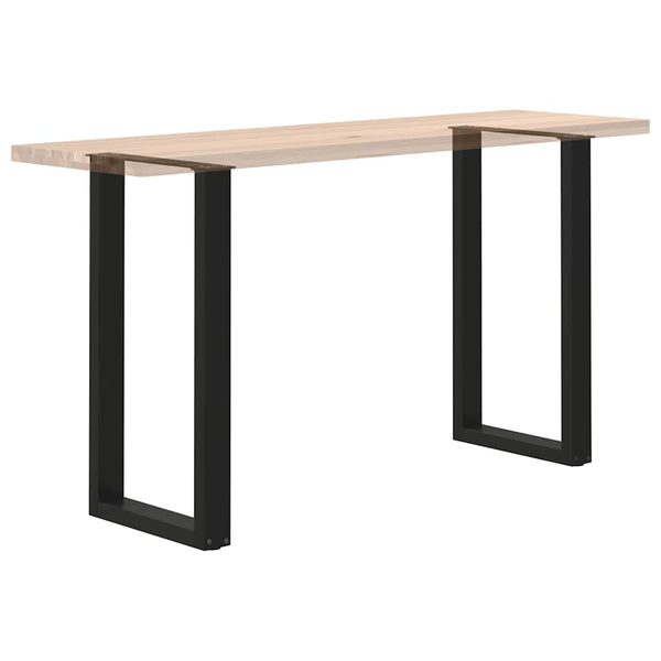 Bartischbeine U-Form Schwarz, 2er-Set