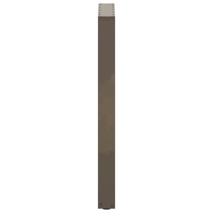 U-Form Bartischbeine, 2er Set, Naturstahl