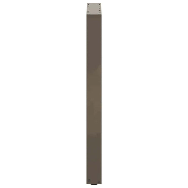 U-Form Bartischbeine, 2er Set, Naturstahl