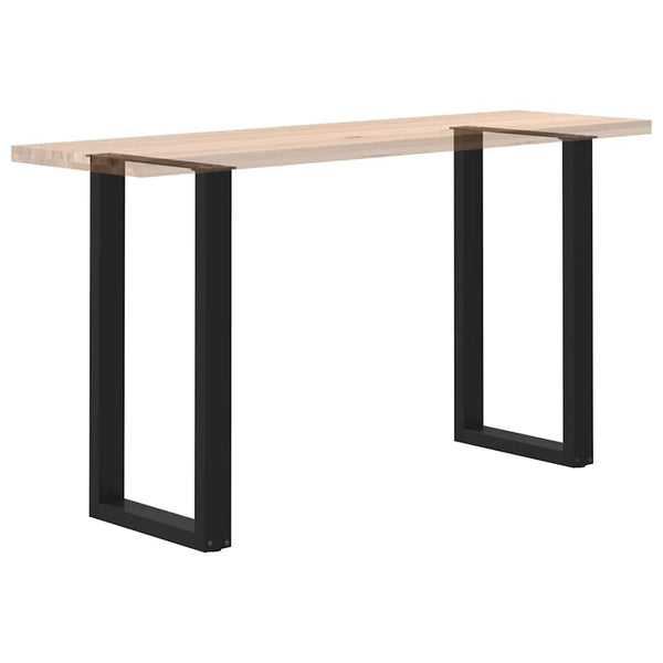Bartischbeine U-Form Schwarz, 2er Set