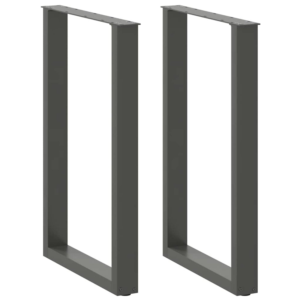 Bartischbeine U-Form Anthrazit 60x90 cm, 2er-Set