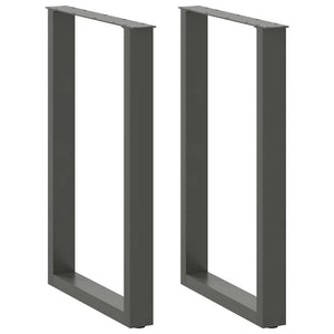 Bartischbeine U-Form Anthrazit 60x90 cm, 2er-Set