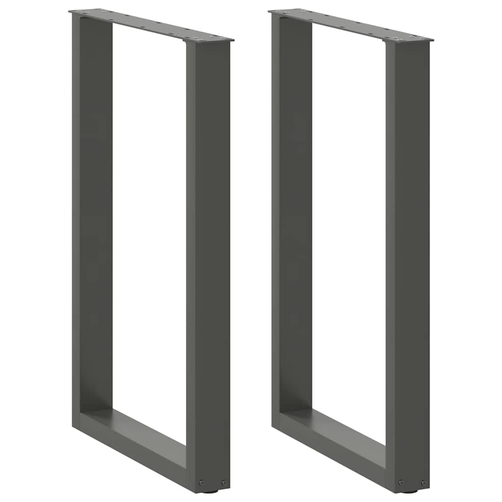 Bartischbeine U-Form Anthrazit 60x90 cm, 2er-Set