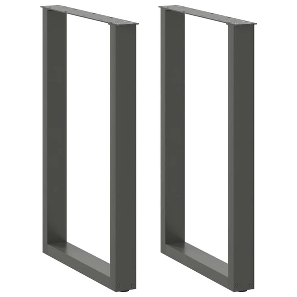 Bartischbeine U-Form Anthrazit 60x90 cm, 2er-Set