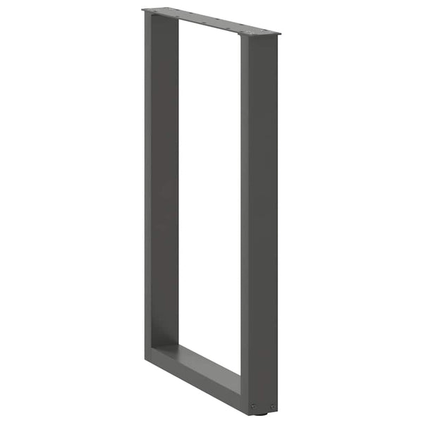 Bartischbeine U-Form Anthrazit 60x90 cm, 2er-Set