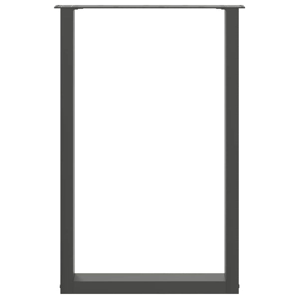 Bartischbeine U-Form Anthrazit 60x90 cm, 2er-Set