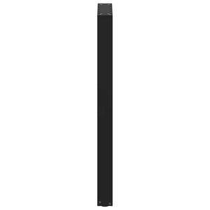 Bartischbeine U-Form, Schwarz, 40x100 cm, 2er Set