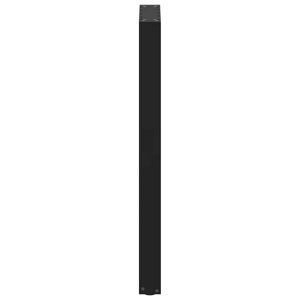 Bartischbeine U-Form, Schwarz, 40x100 cm, 2er Set