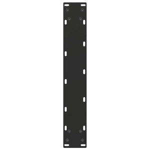 Bartischbeine U-Form, Schwarz, 40x100 cm, 2er Set