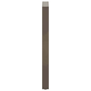 Bartischbeine U-Form, Naturstahl, 40x100-101 cm, 2er-Set