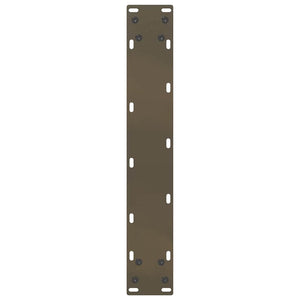 Bartischbeine U-Form, Naturstahl, 40x100-101 cm, 2er-Set