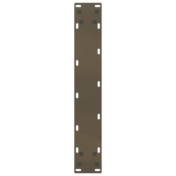 Bartischbeine U-Form, Naturstahl, 40x100-101 cm, 2er-Set