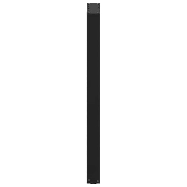 Bartischbeine U-Form Schwarz Stahl 50x100 cm, 2er-Set