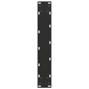 Bartischbeine U-Form Schwarz Stahl 50x100 cm, 2er-Set