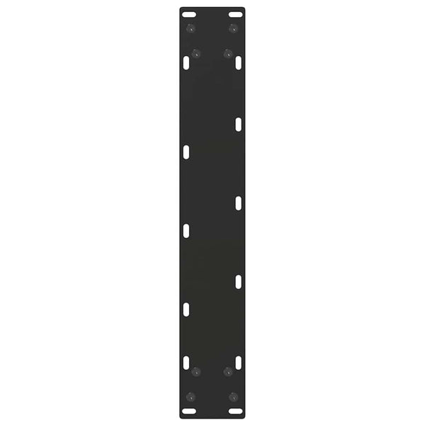 Bartischbeine U-Form Schwarz Stahl 50x100 cm, 2er-Set