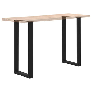 Bartischbeine U-Form Schwarz Stahl 50x100 cm, 2er-Set