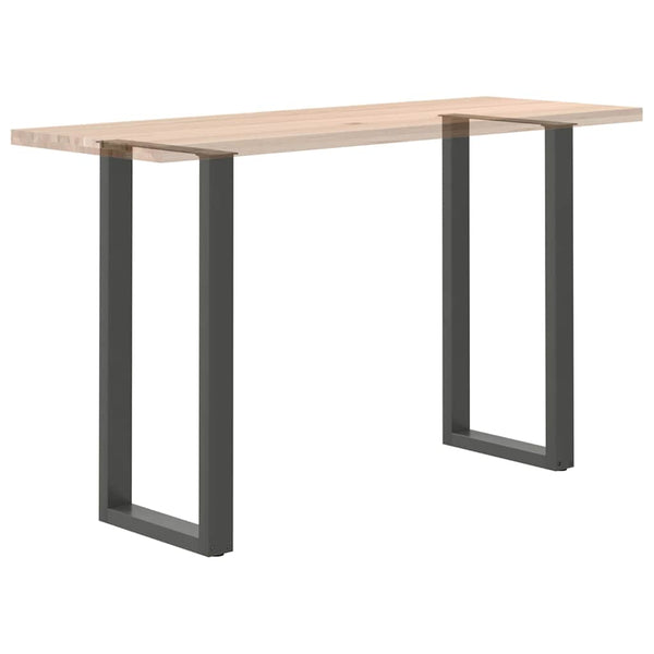 vidaXL Pieds de table de bar en U 2 pcs Anthracite 50x(100-101) cm Acier