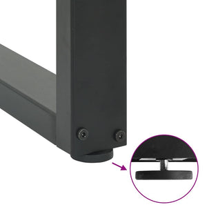 vidaXL Pieds de table de bar en U 2 pcs Anthracite 50x(100-101) cm Acier