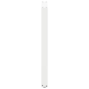 Bartischbeine U-Form, 60x100 cm, Stahl Weiß, 2er-Set