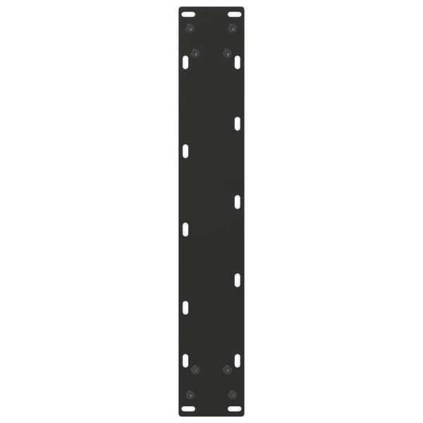 vidaXL Pieds de table de bar en U 2 pcs Noir 40x(110-111) cm Acier