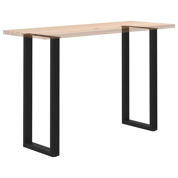 vidaXL Pieds de table de bar en U 2 pcs Noir 40x(110-111) cm Acier