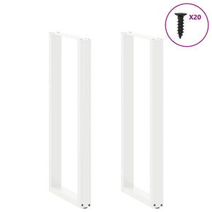 Bartischbeine U-Form, 40x110 cm, 2er Set