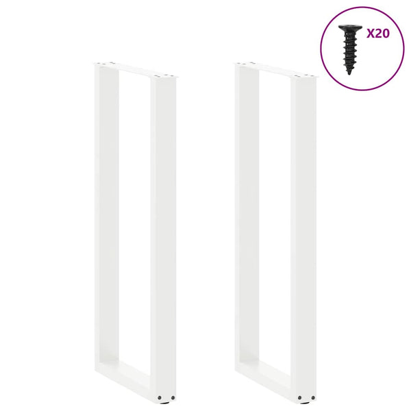 Bartischbeine U-Form, 40x110 cm, 2er Set